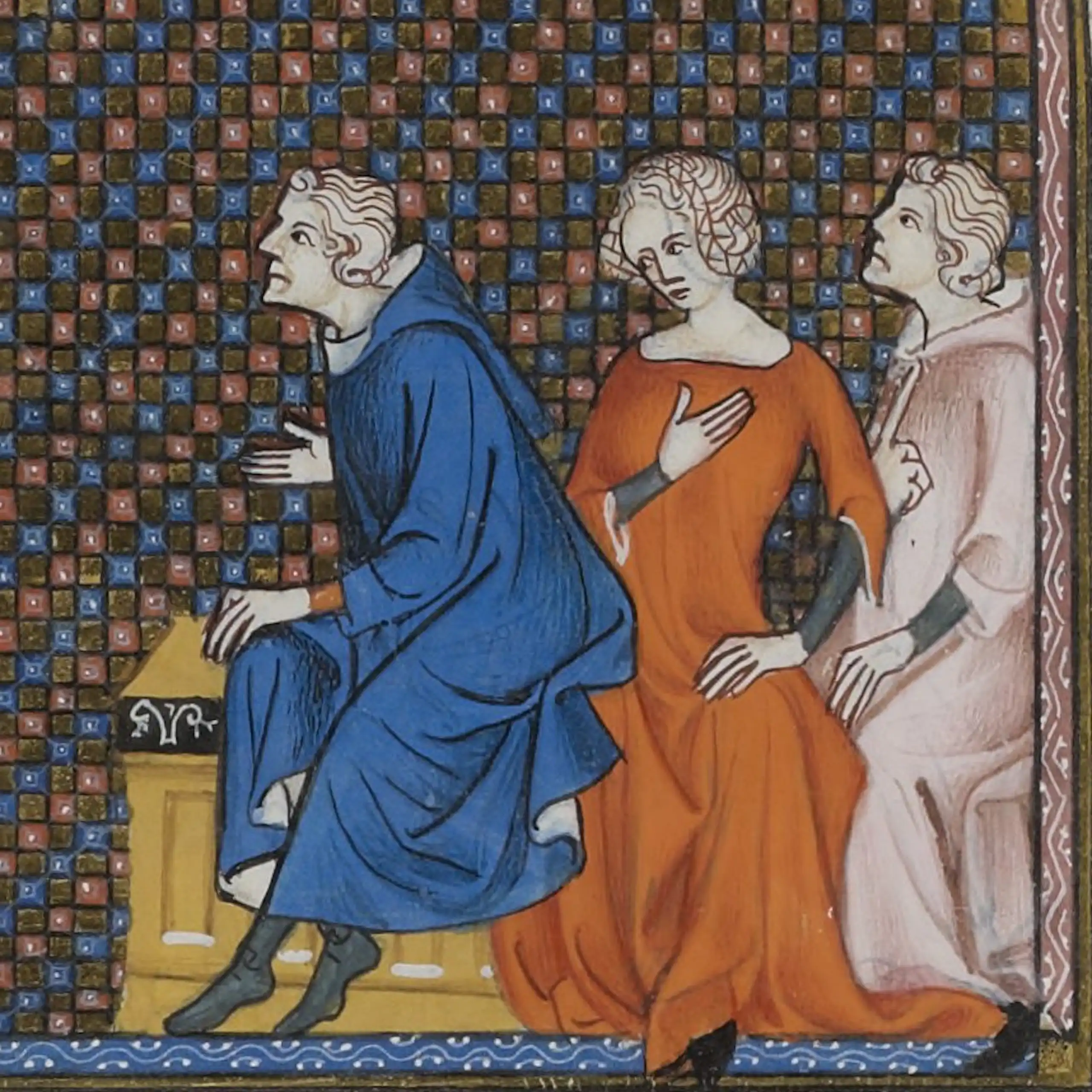 Saint Louis enseigne à ses enfants