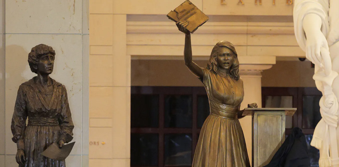 75 years after she led a student strike that helped end school segregation, Barbara Rose Johns now stands in the US Capitol where Robert E. Lee once did