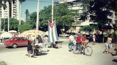 Feira no bairro Vedado.
