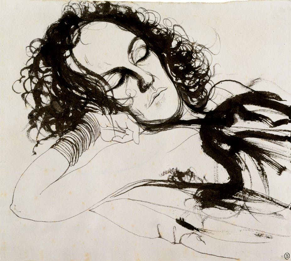 brett whiteley s drawings reveal the artist as a master draughtsman