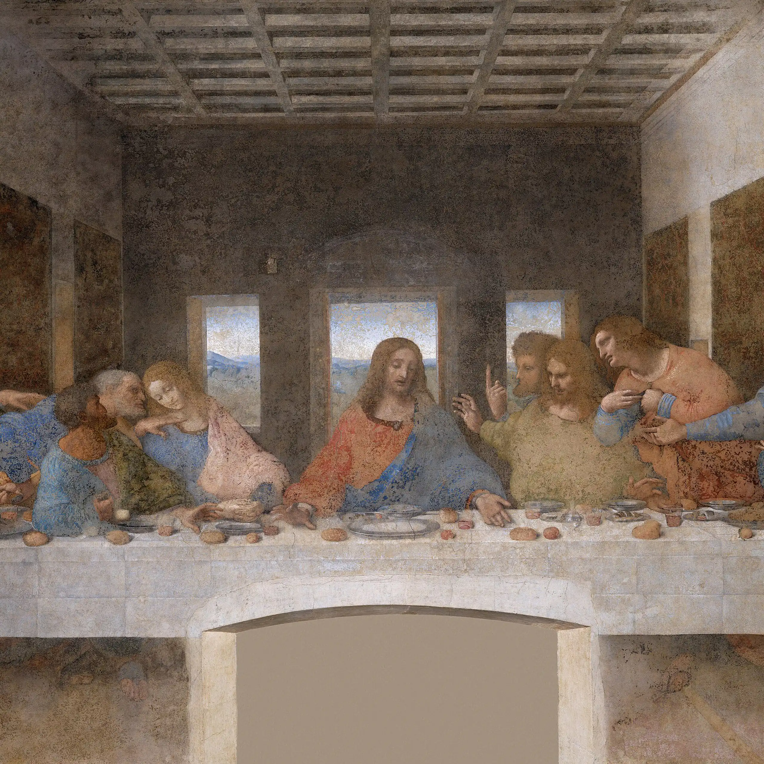 Fresc del Sant Sopar de Leonardo da Vinci.