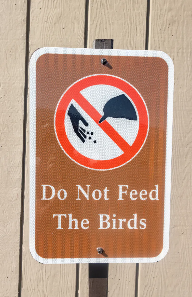 Sign saying