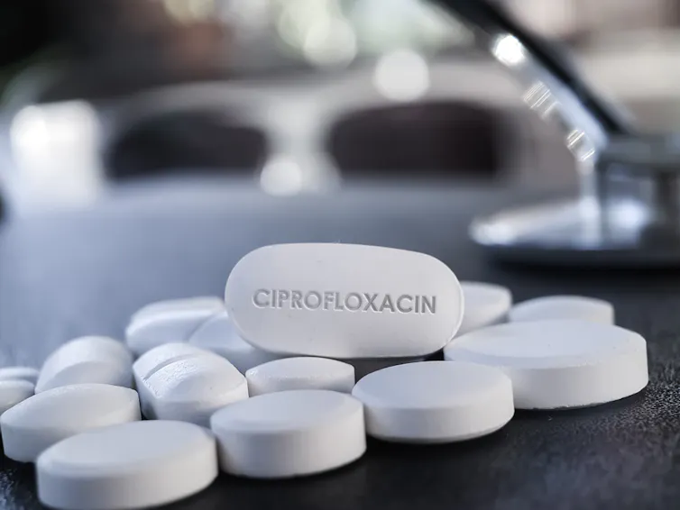 Antibiotic pills.