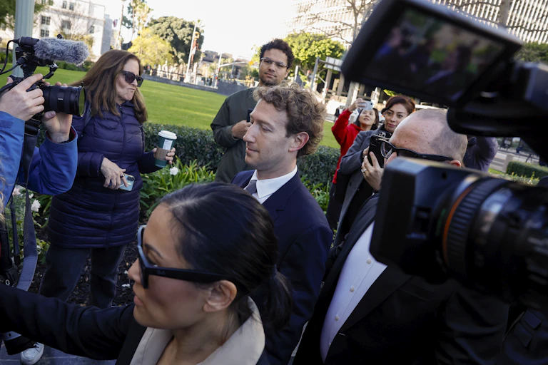 Meta CEO Mark Zuckerberg testified at the trial in Los Angeles.