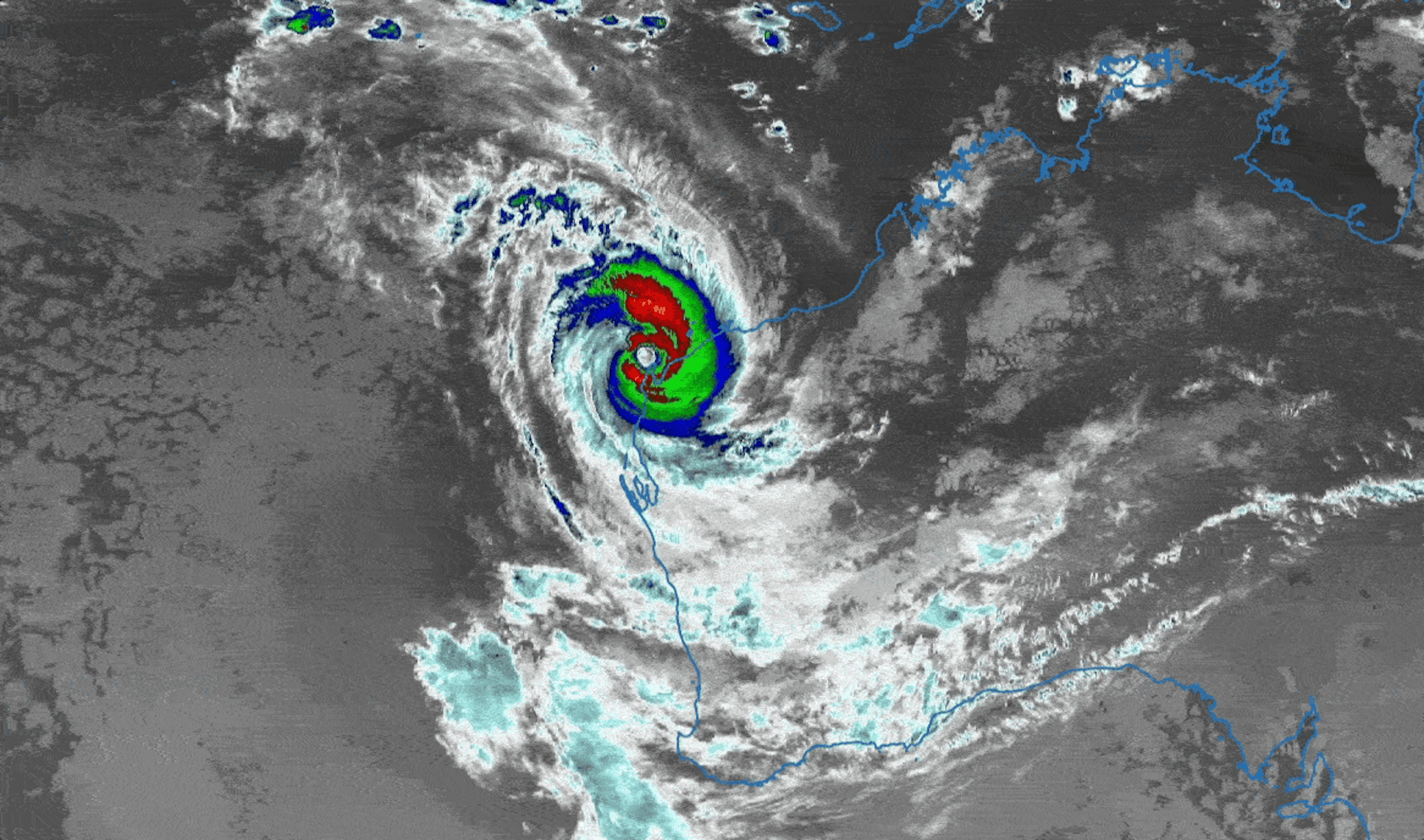 Cyclone Narelle is now larger and ‘more severe’ as it crosses the Western Australian coast