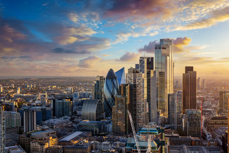 City of London skyline.