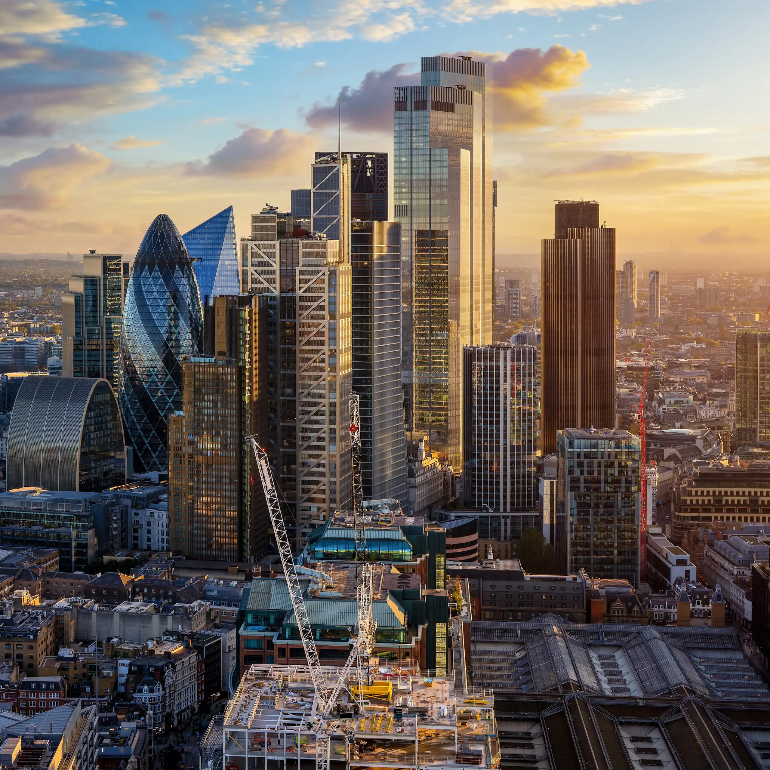 City of London skyline.