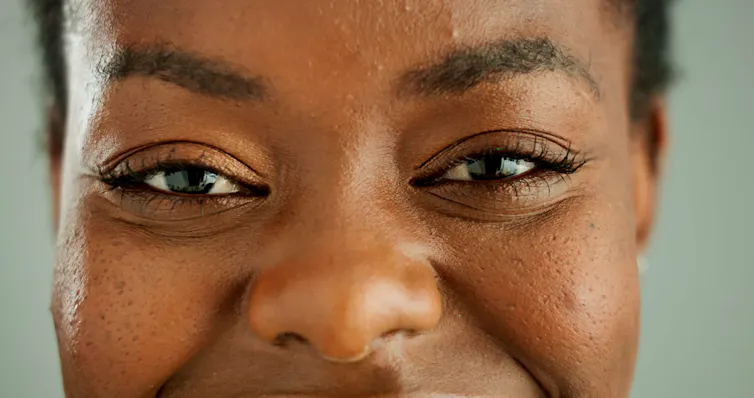 Close up of woman's face