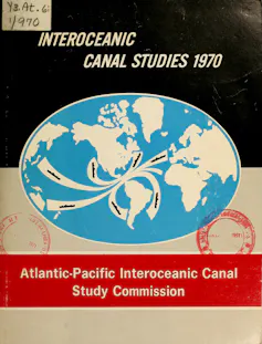 The cover of a bound book.