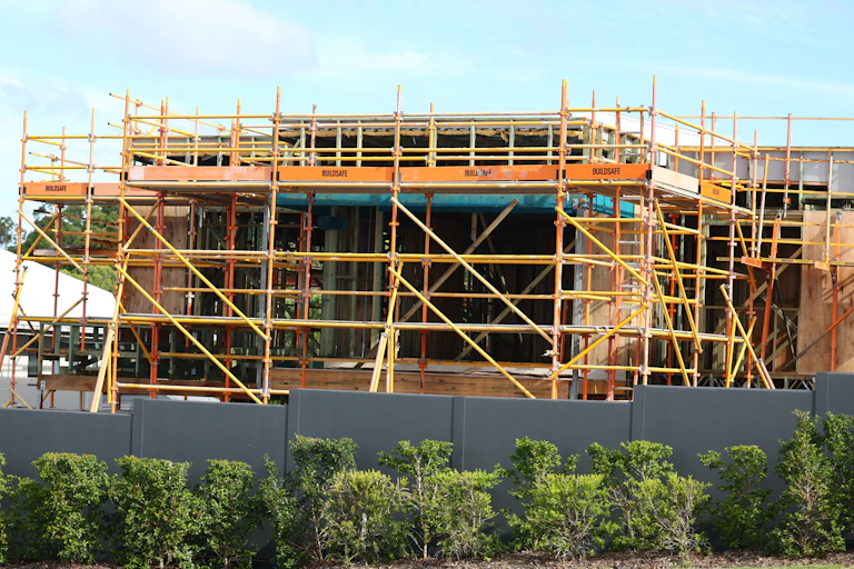 A home under construction