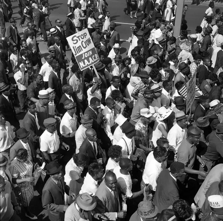 People marching in a civil rights protest