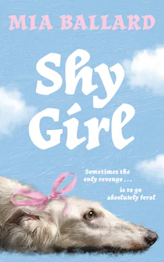 book cover - Shy Girl - with sad dog