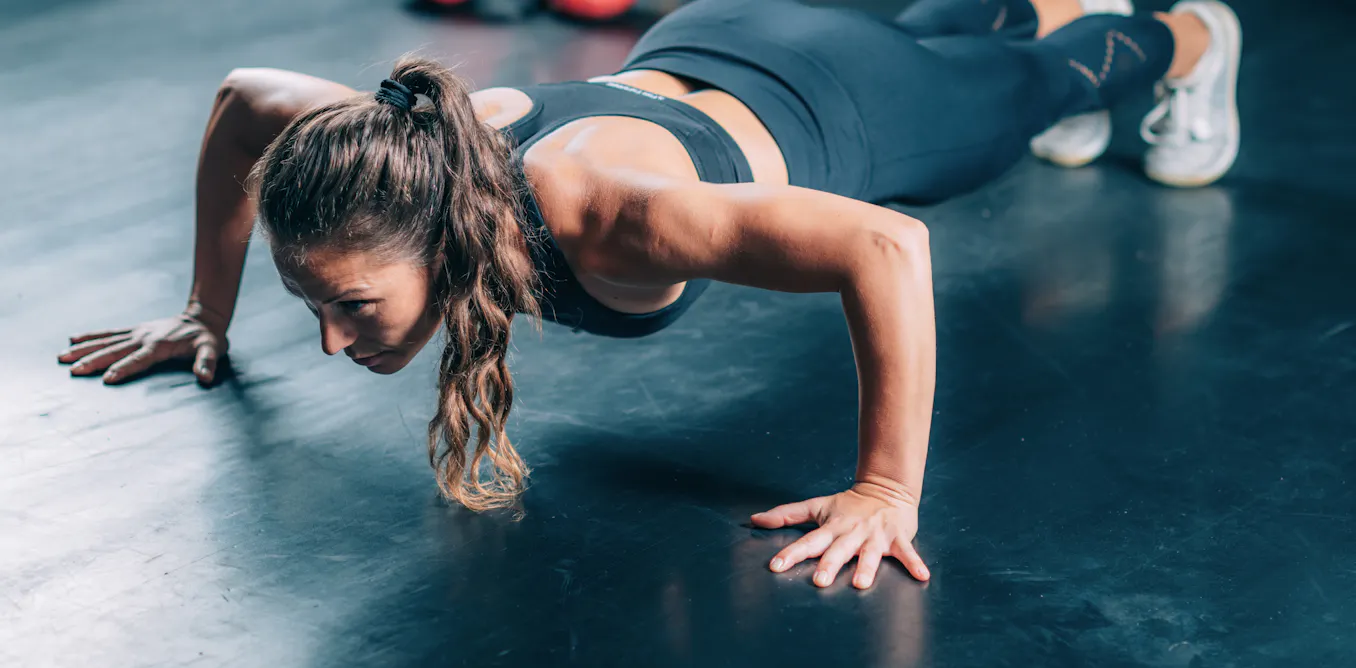 A women’s ‘push-up hack’ is trending on social media – an anatomist explains why it works