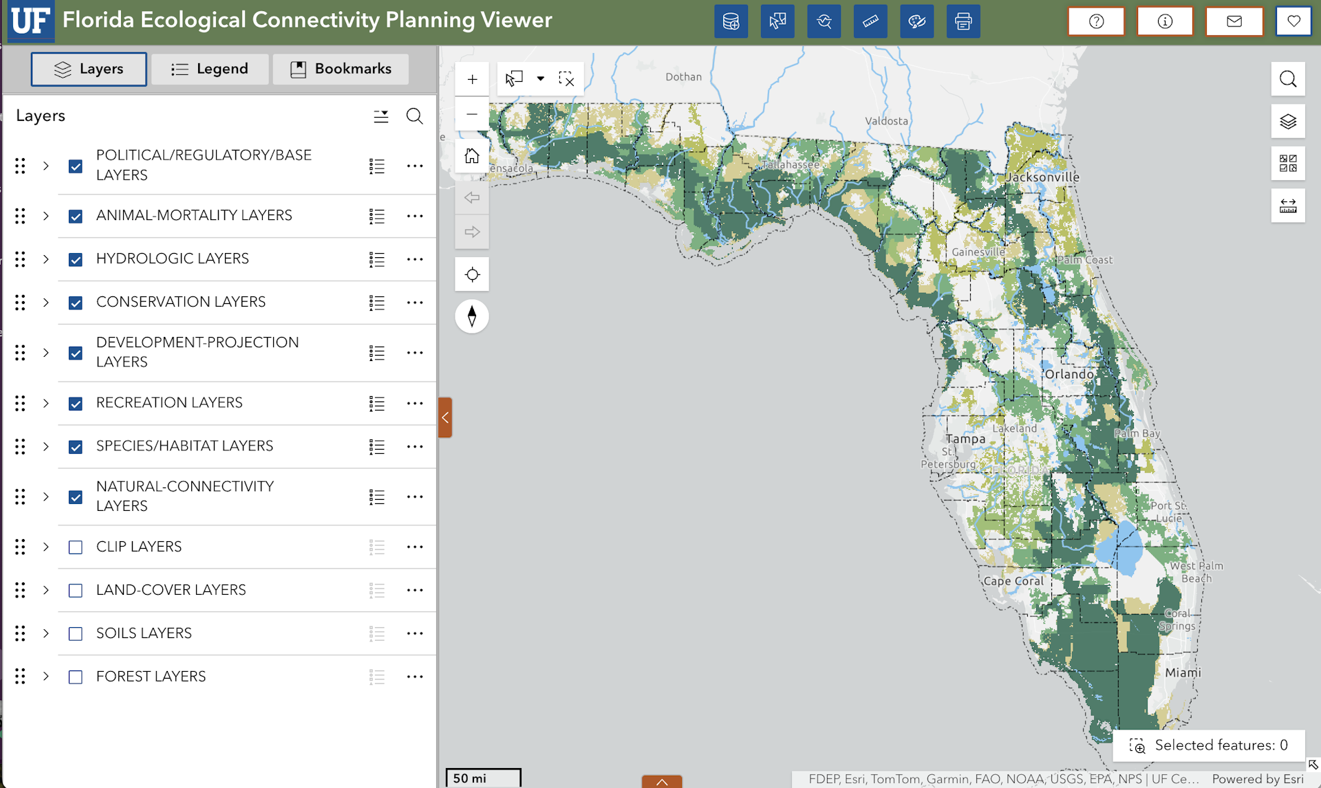 captura de pantalla de la herramienta de mapeo EcoCon