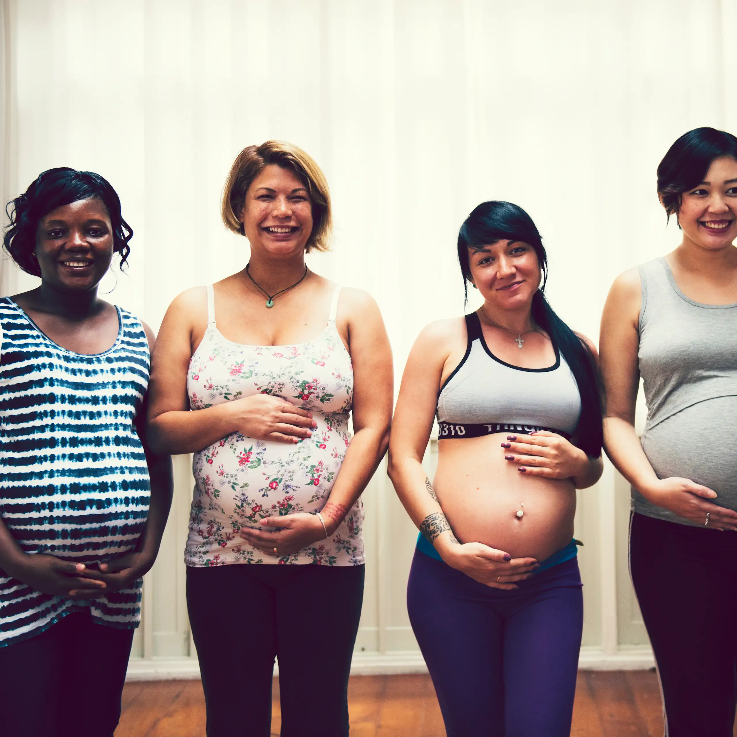 Un groupe de femmes enceintes.