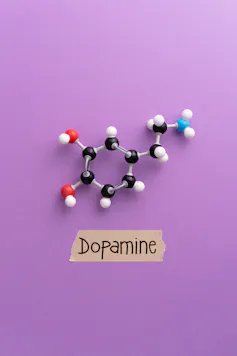 Dopamine chemical formula with