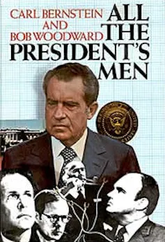 Portada de Todos los hombres del presidente, el libro, en inglés.