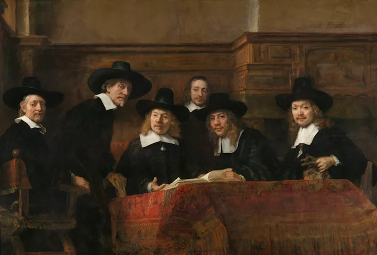 Rembrandt’s The Sampling Officials of the Amsterdam Drapers’ Guild