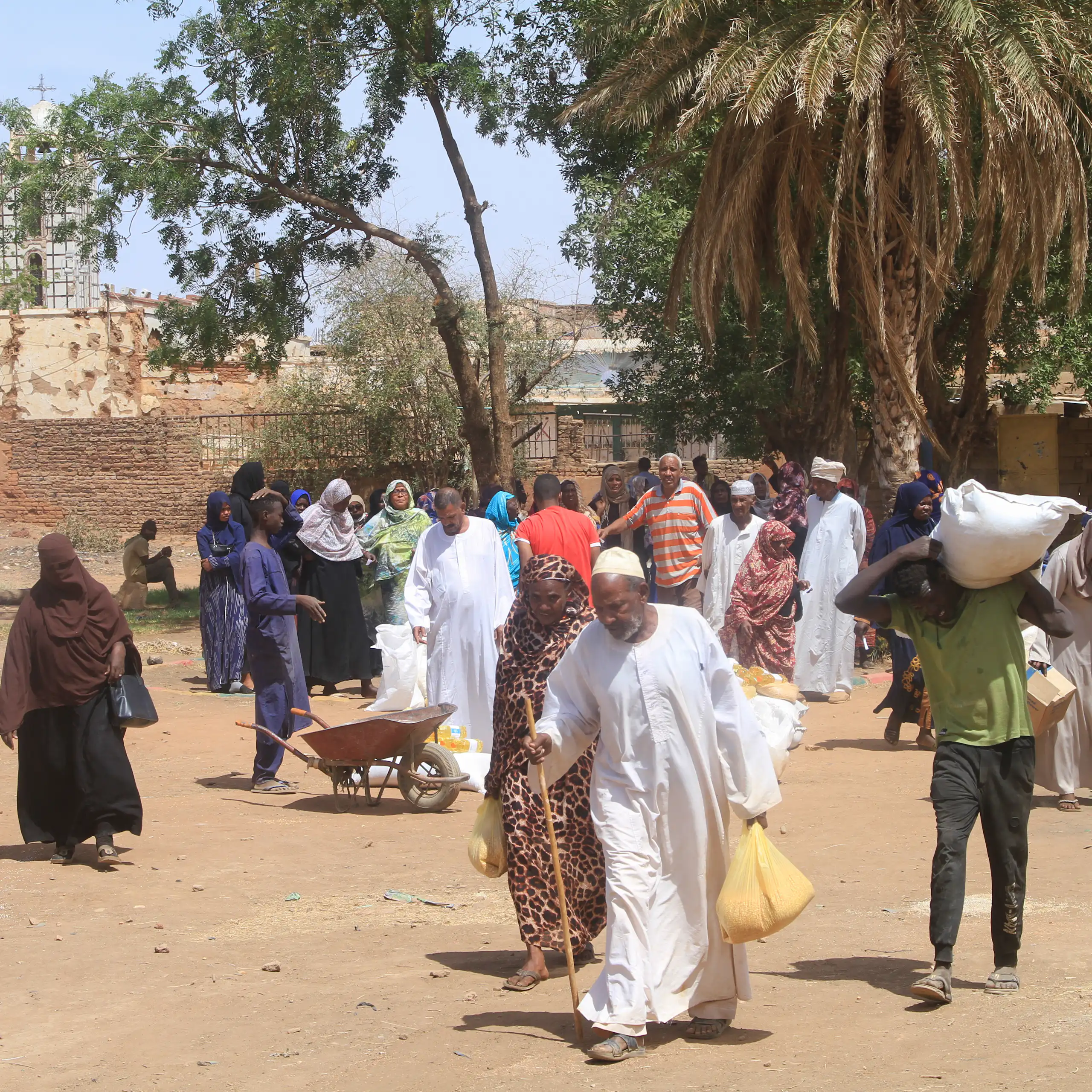 Vue d’une rue d’Al-Omada.