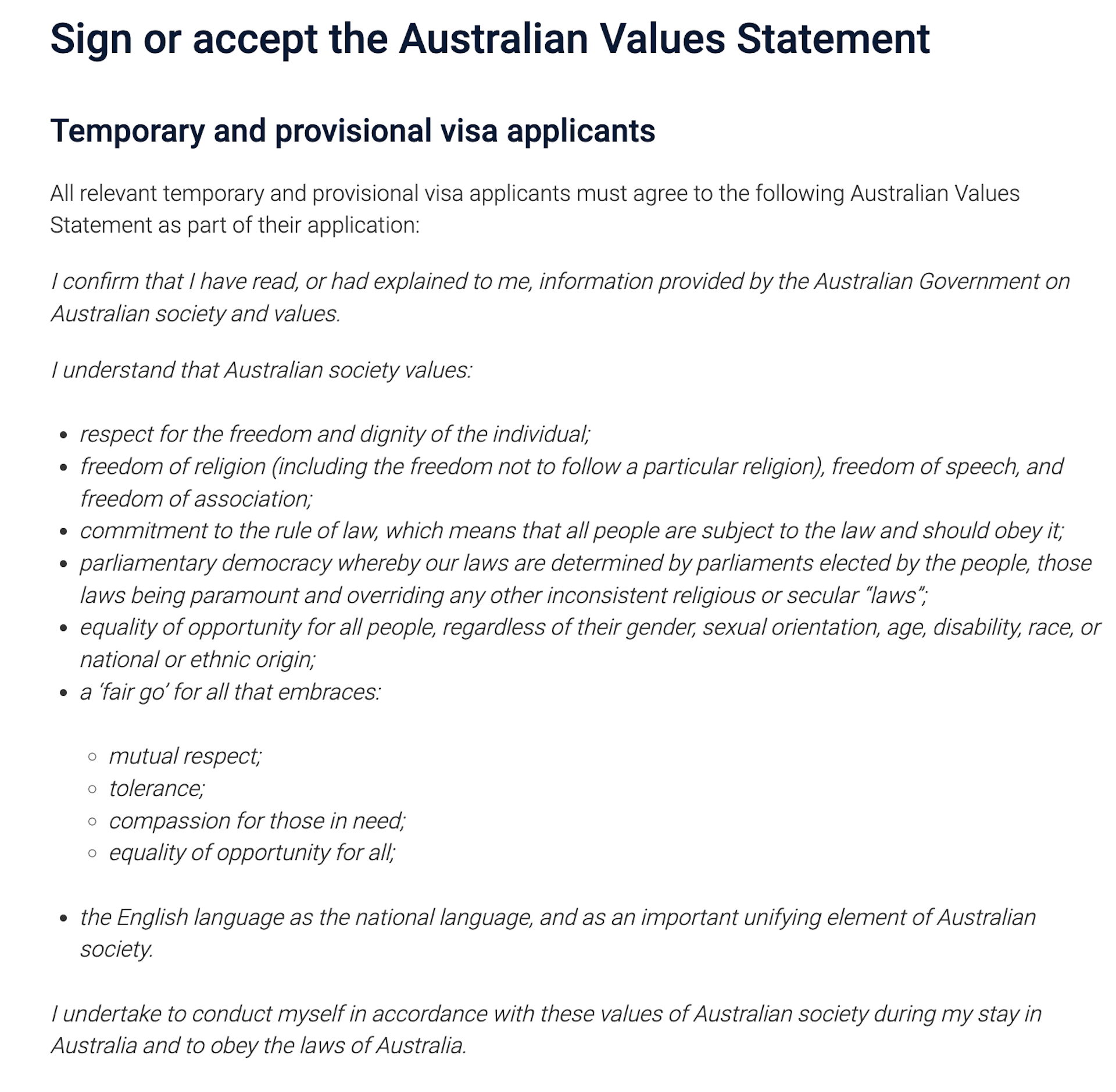 Coalition would toughen scrutiny of migrants’ ‘values’ and wants new assessment of  those from Gaza