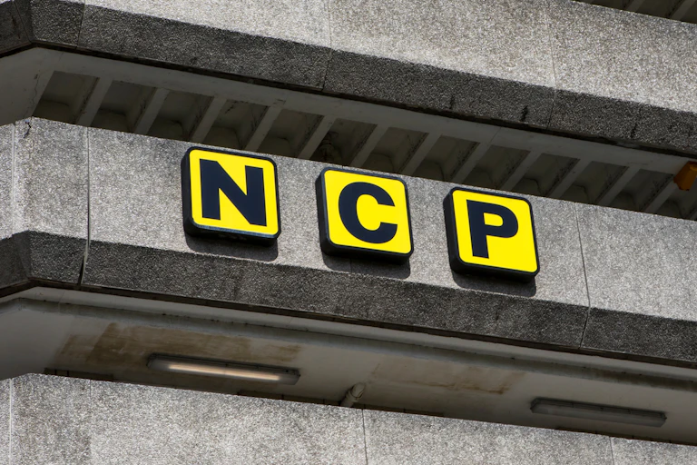 NCP car park signage.