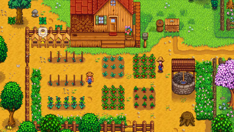 A screenshot of a video game about farming and community.