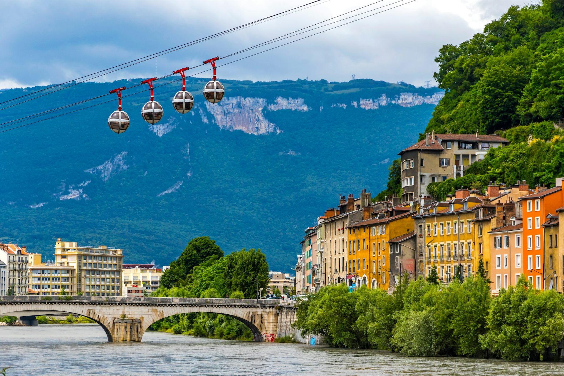 La rivière Isère à Grenoble, 