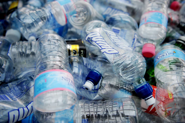 Empty plastic bottles