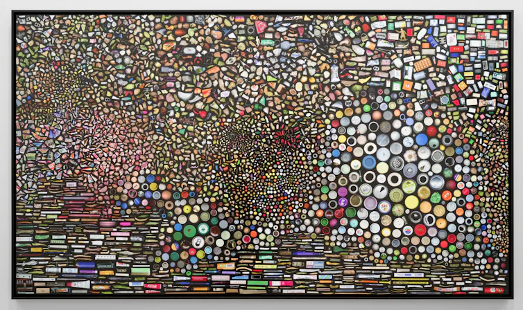 A photograph of various items from above.