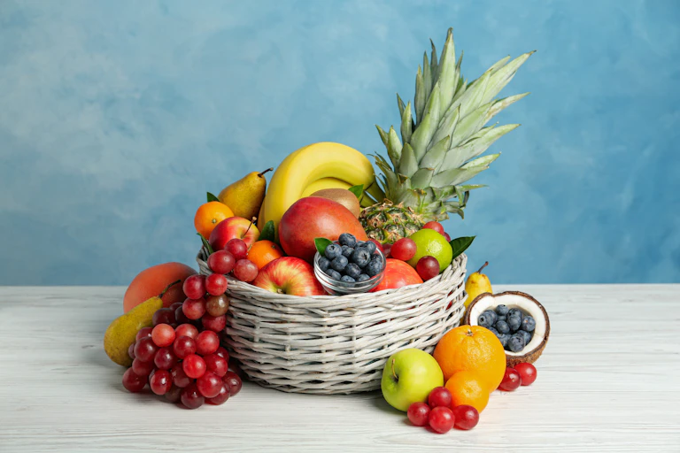 Bowl of fruit.