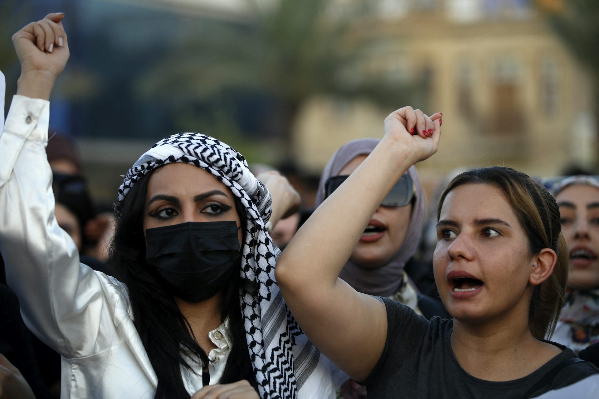 À Bagdad, le 8 août 2024, des femmes manifestent contre le projet de loi sur le nouveau code de la famille, qui sera finalement adopté.