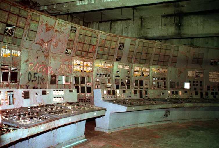 ruined control room