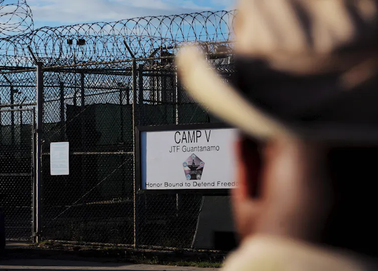 A detention facility at Guantanamo Bay in Cuba.