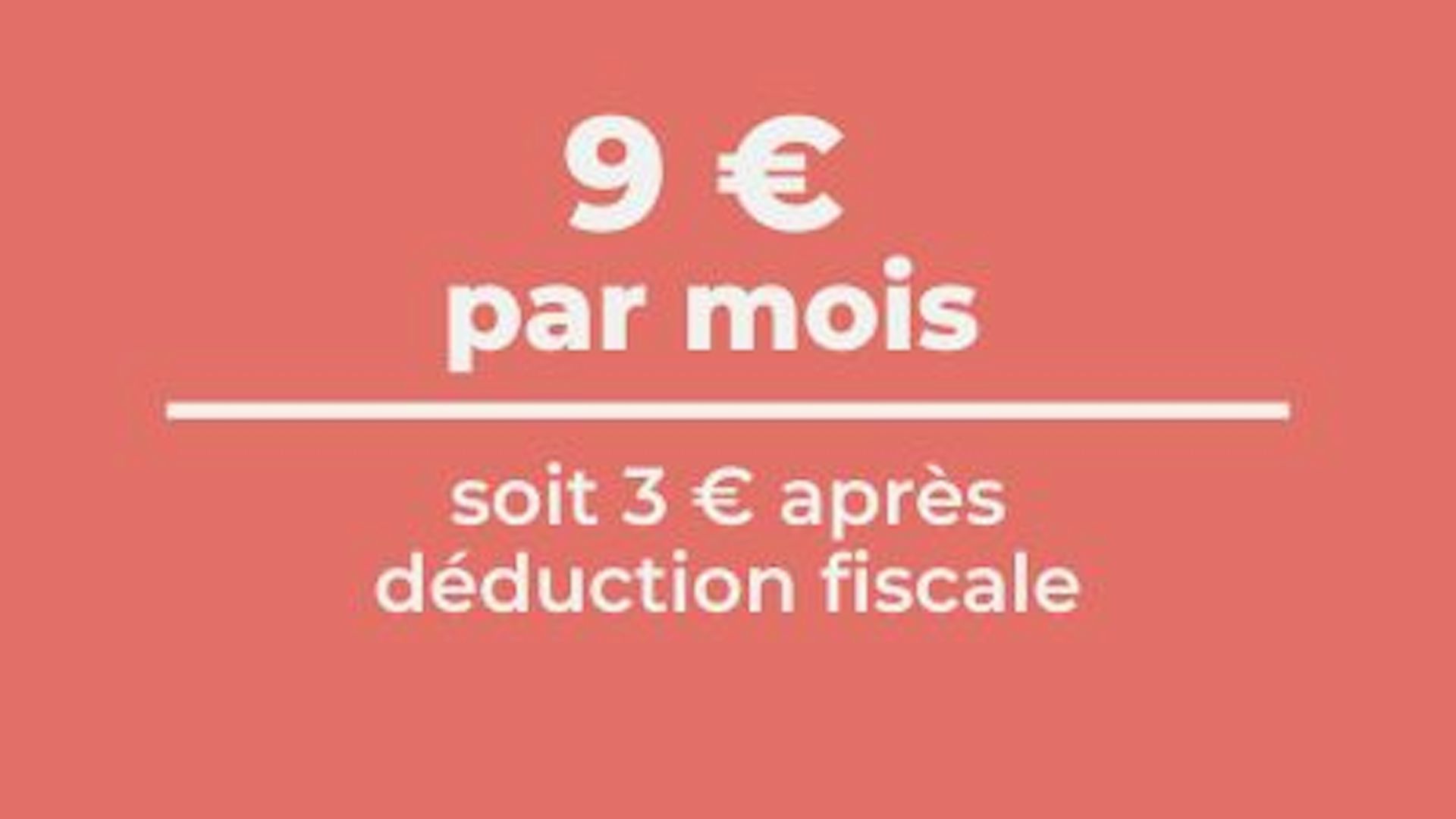 Je donne 9 euros