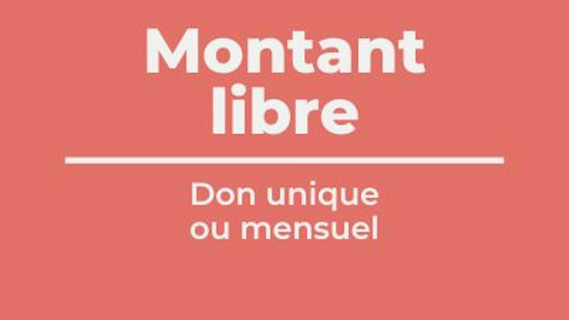 Je choisis le montant