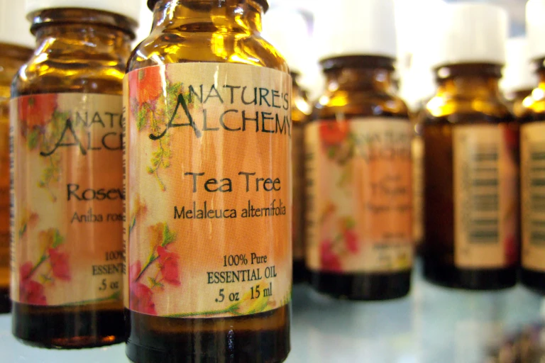 Bottles of tea tree oil