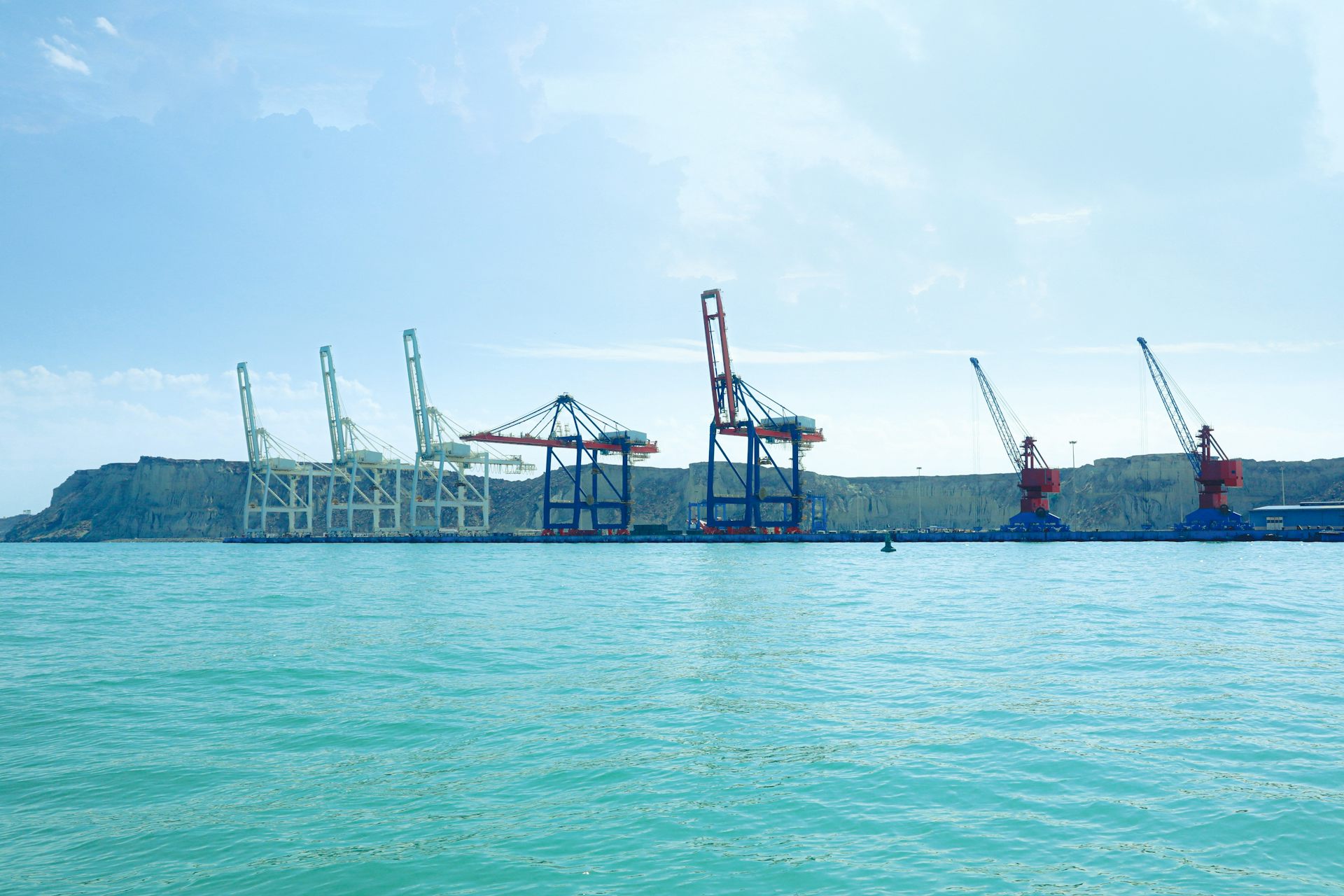 Gwadar Port on the Arabian Sea in Balochistan.