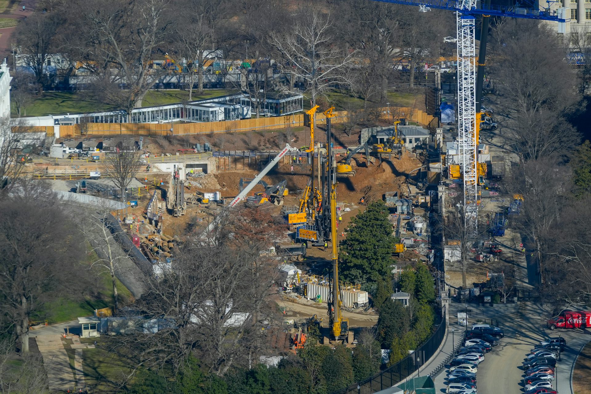 A construction site.