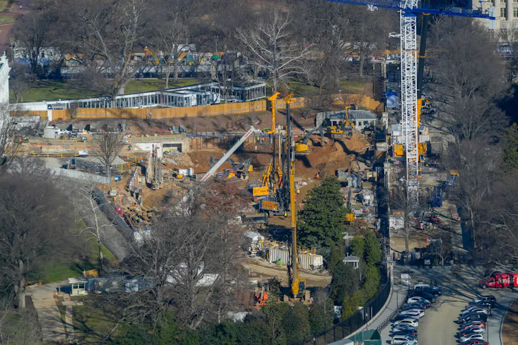 A construction site.