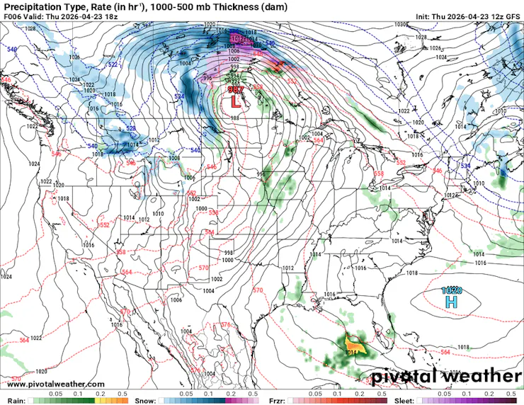 A weather map shows the high-pressure system over the Southeast keeping conditions dry.