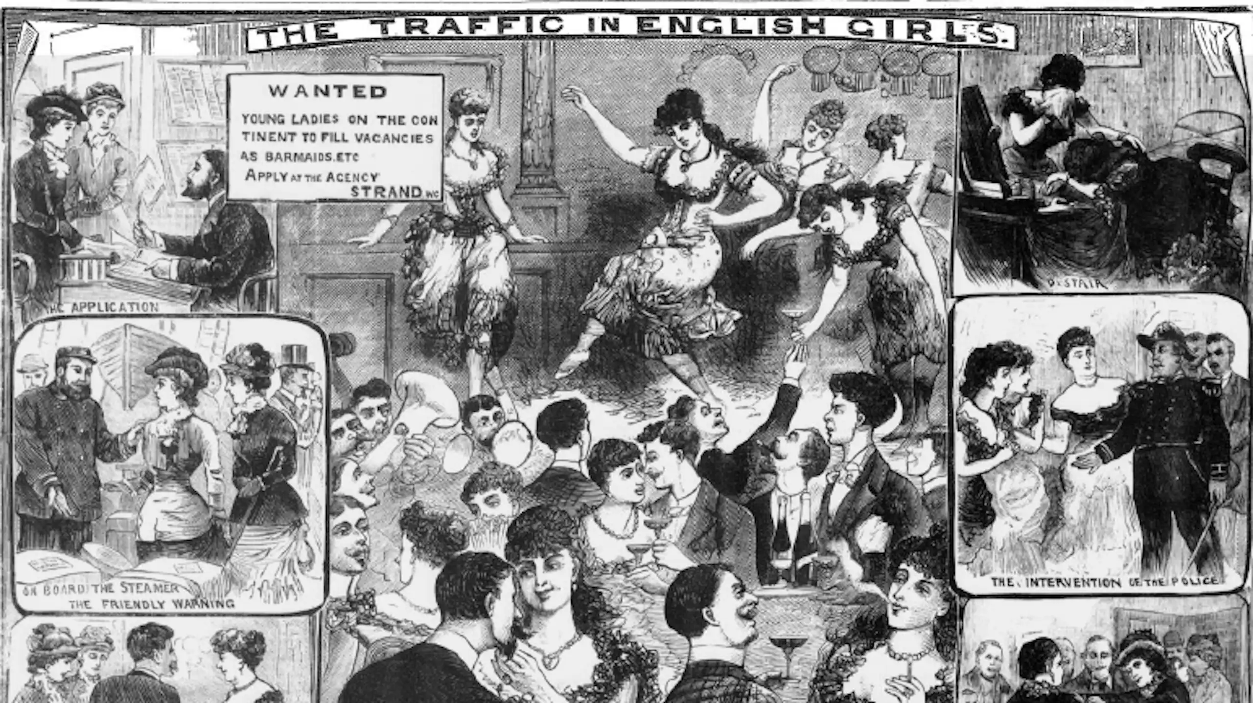 L'illustration publiée avec l'article dans l'Illustrated Police News du 2 mai 1885.