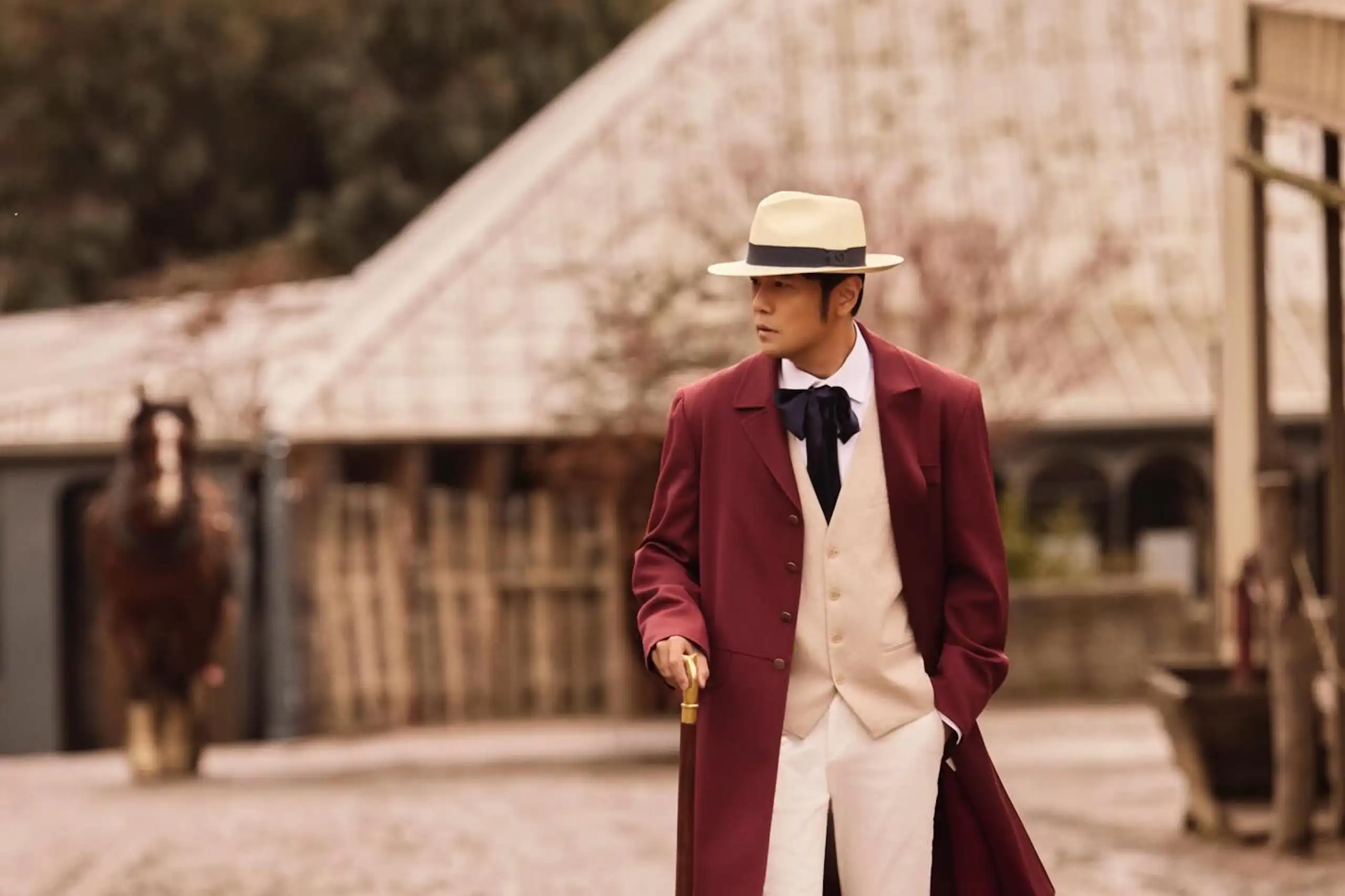 Jay Chou as a dapper 19th Century man.