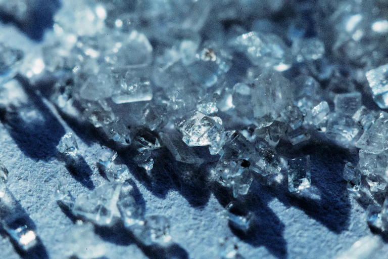 Crystals close up