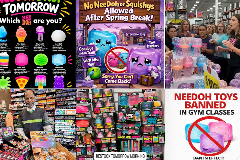 Screenshot of Instagram NeeDoh content