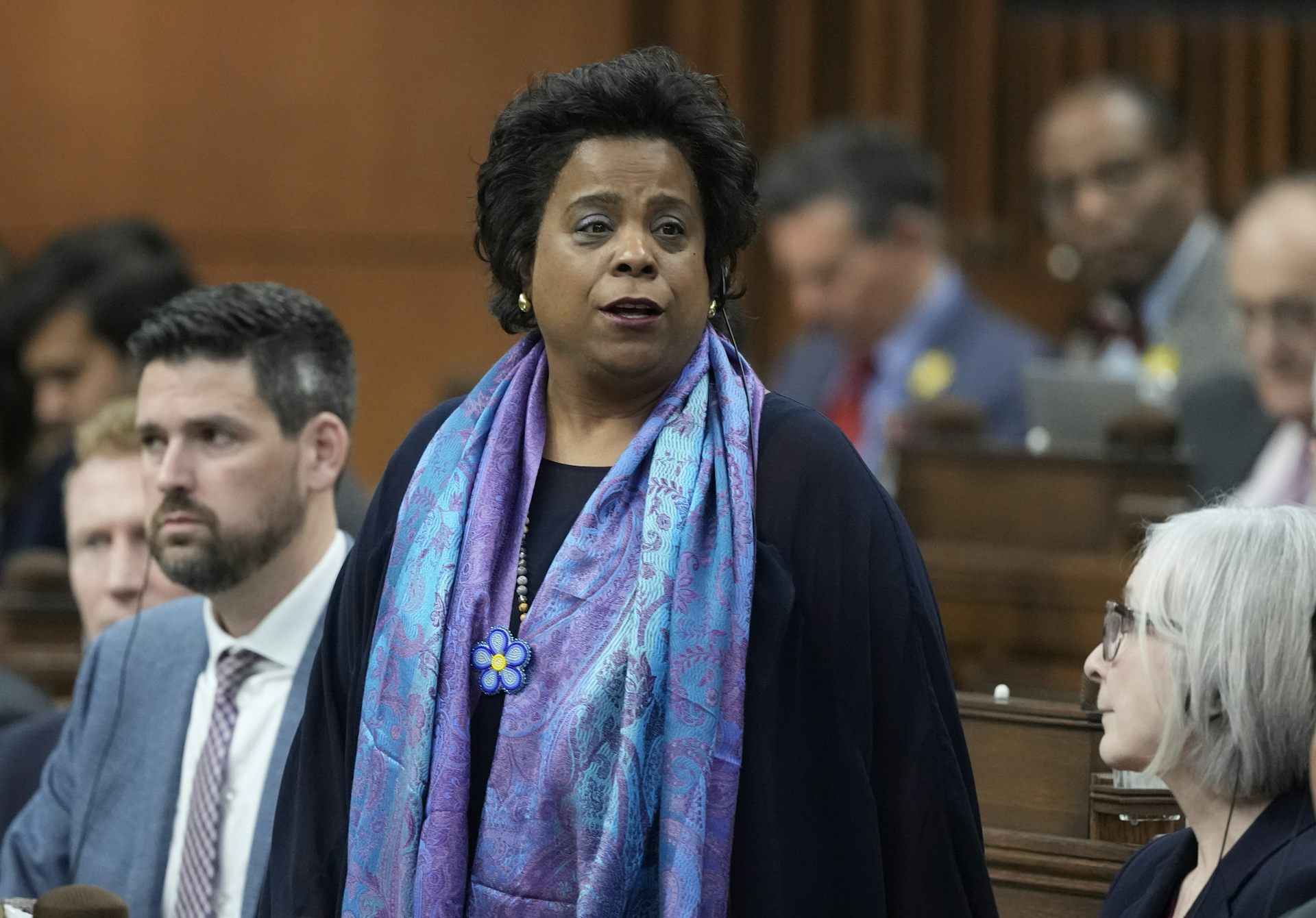 a black woman standing in the house of commons