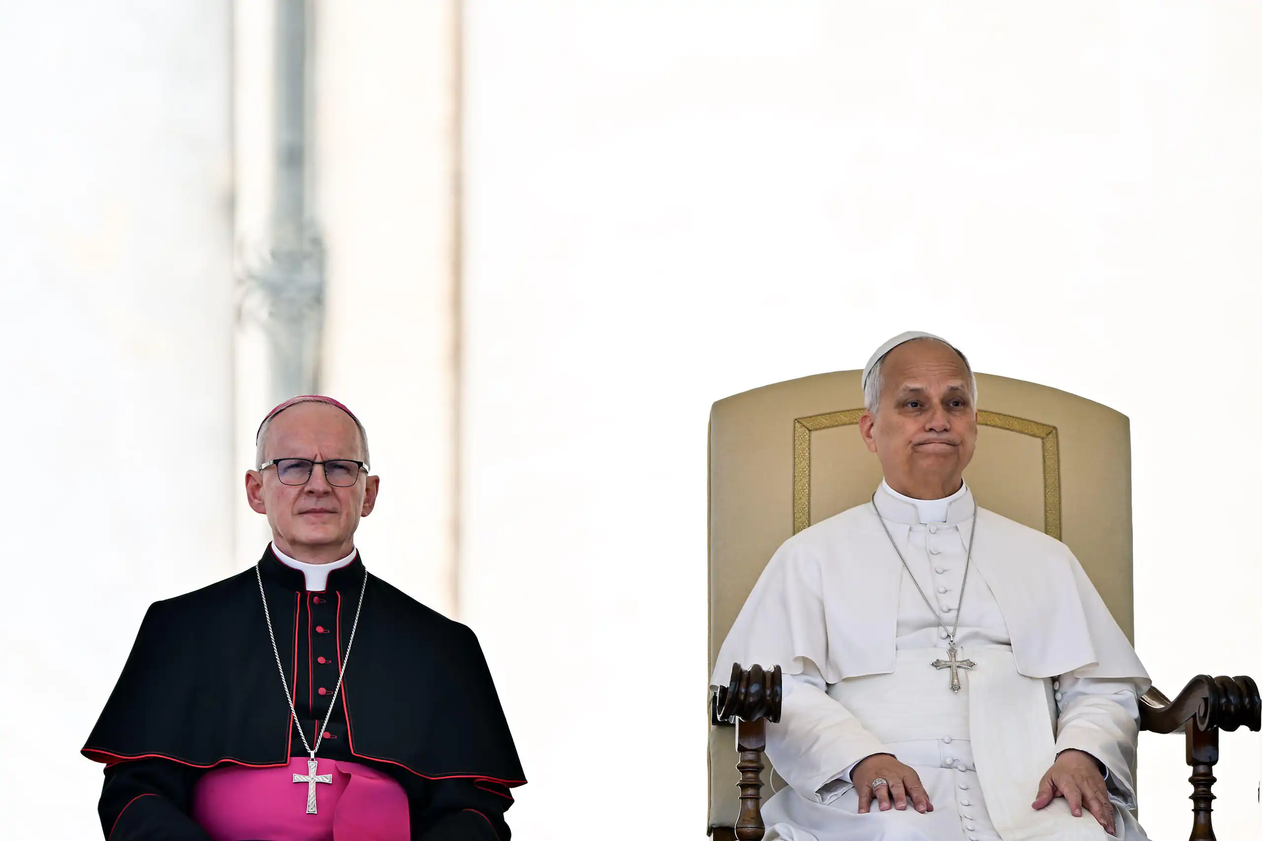 Pope Leo during a ceremony at the Vatican.
