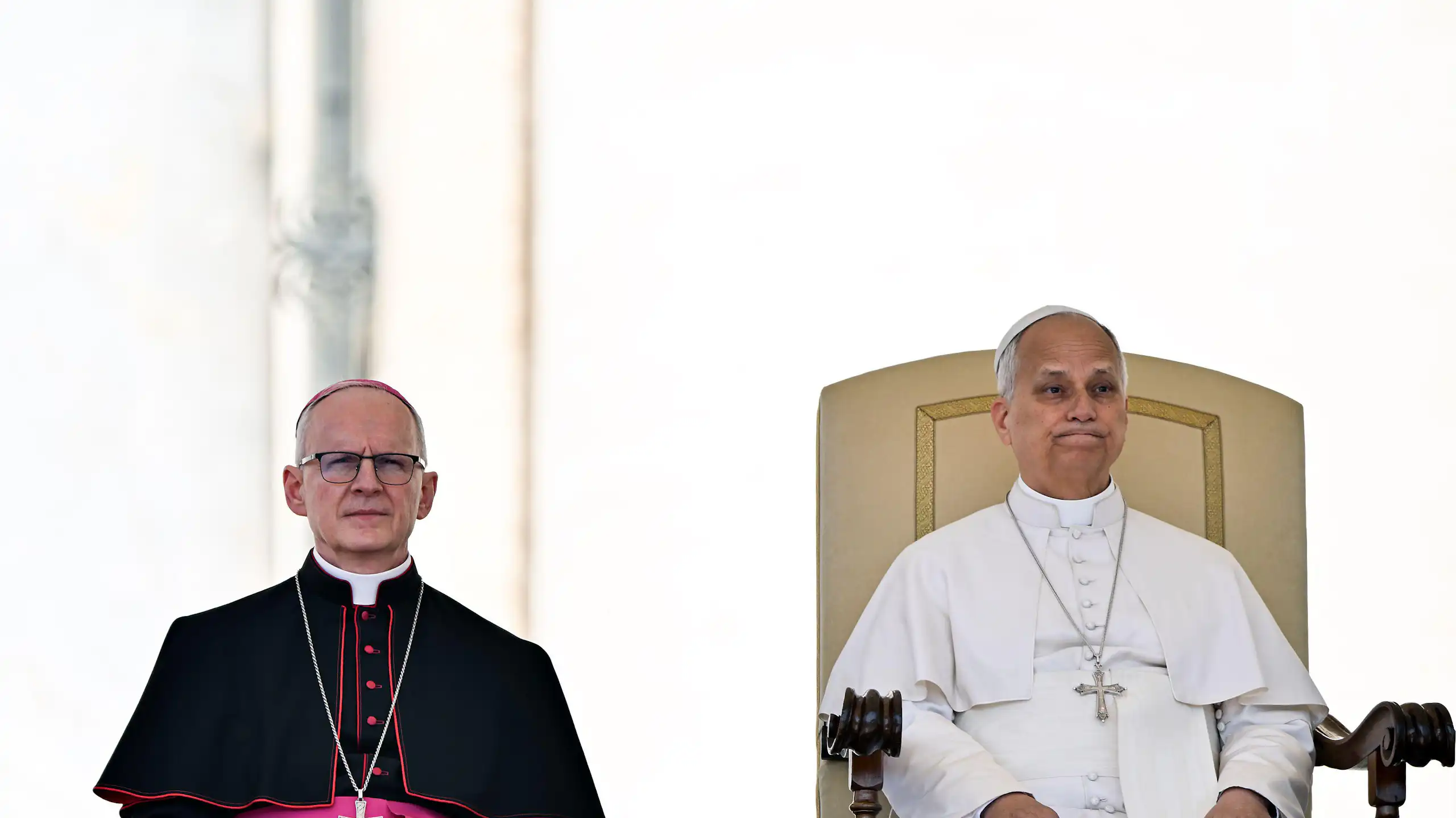 Pope Leo during a ceremony at the Vatican.