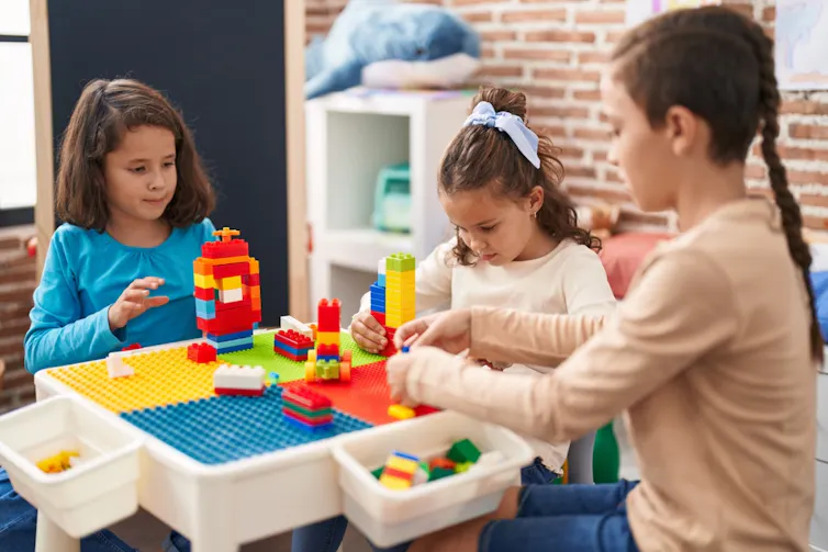 Children playing together.