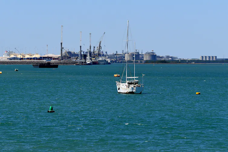 Boats near the Port of Darwin