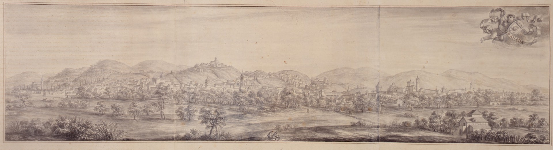 Pier María Baldi: Vista de Granada. 1668